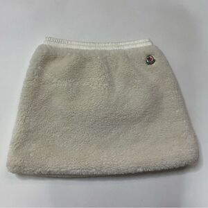 Moncler Gonna Faux Fur Mini Skirt Girl Size 6 Years White